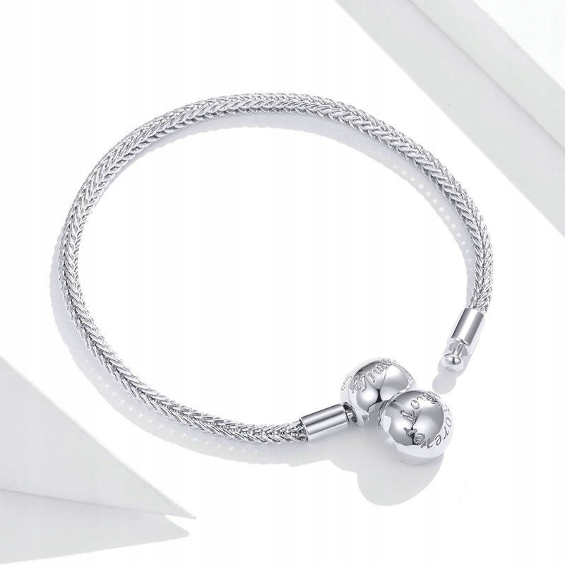 Bransoletka modułowa do Charms "Love Forever" - srebro S925