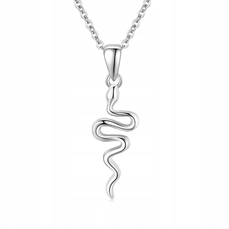 Naszyjnik srebrny z wężem - srebro S925